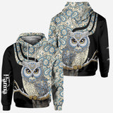Beautiful Owl - Personalized Owl Hoodie and Leggings