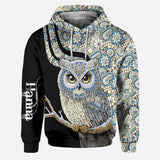 Beautiful Owl - Personalized Owl Hoodie and Leggings