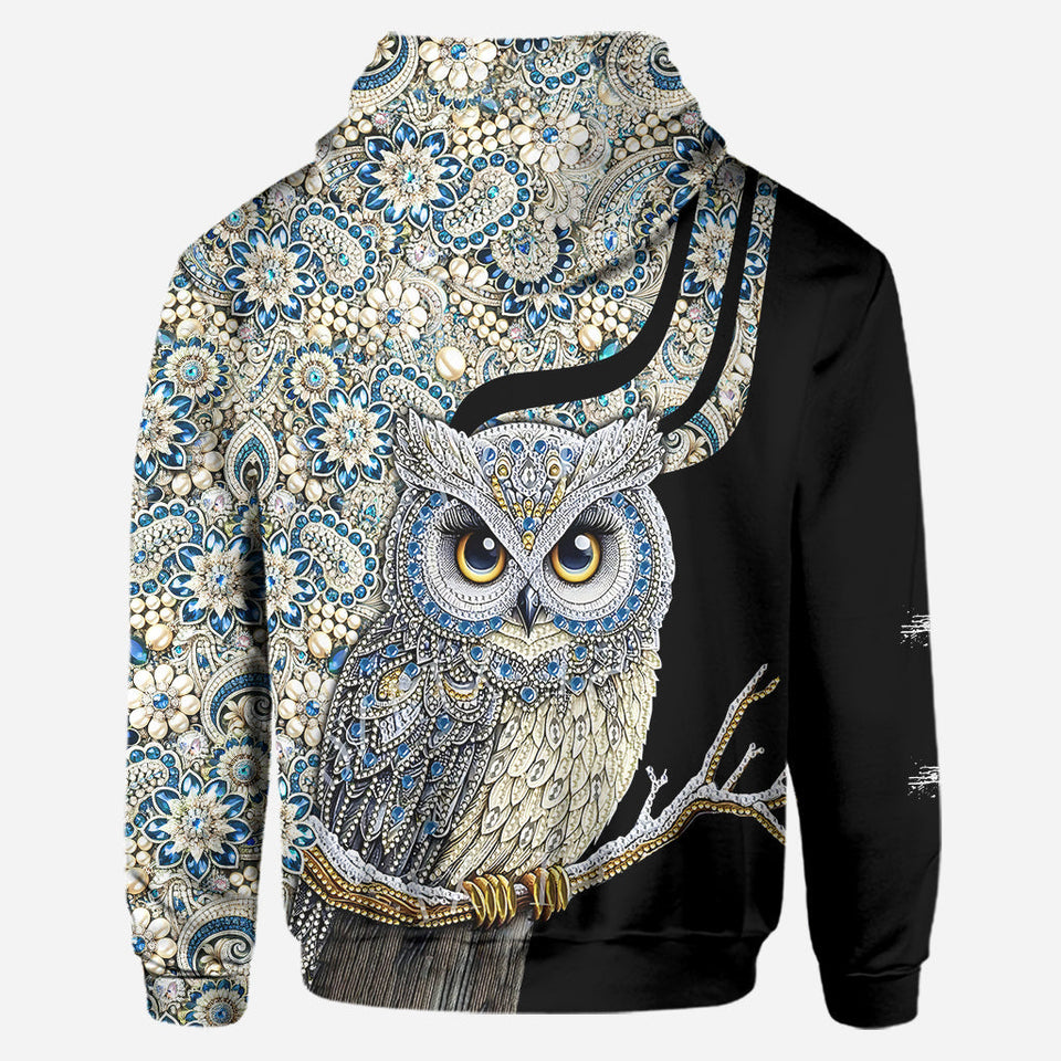 Beautiful Owl - Personalized Owl Hoodie and Leggings