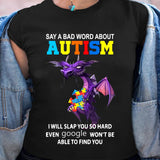 T-shirt et sweat-shirt « Dis un mot méchant sur l’autisme » – Sensibilisation à l’autisme 0523