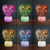 Just Love Books - Personalized Book Shaped Plaque Light Base