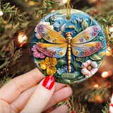 Beautiful Garden - Personalized Gardening Ceramic Circle Ornament