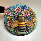Beautiful Garden - Personalized Gardening Round Wood Sign