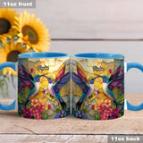Beautiful Hummingbird - Personalized Hummingbird Accent Mug