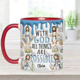 Avec Dieu, tout est possible - Mug chrétien personnalisé
