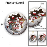 Cute Snow-grandma - Personalized Grandma Ornament