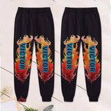 Boy's Cool Monster Truck Print Hooded Outfit - Personalized Kid Kid Hoodie & Kid Jogger Sweatpants