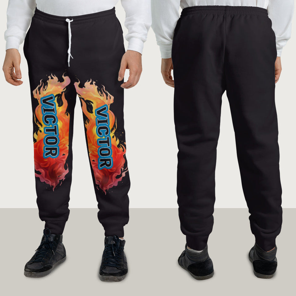 Boy's Cool Monster Truck Print Hooded Outfit - Personalized Kid Kid Hoodie & Kid Jogger Sweatpants