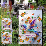 Stunning Butterfly Dragonfly Bee Hummingbird - Personalized Gardening Garden Flag
