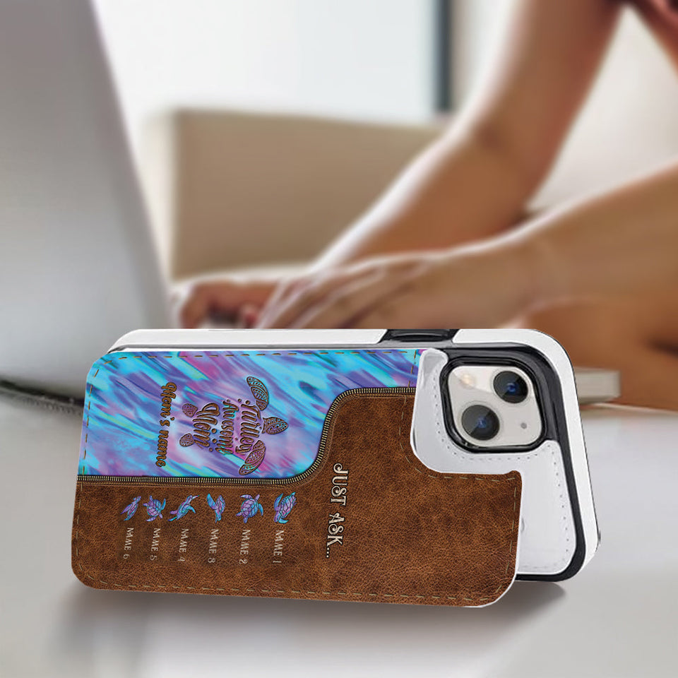 Holding Hands - Personalized Mother Foldable Wallet Phone Case