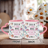 Love Being A Nurse - Personalized Nurse Heart Handle Mug