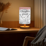 Best Mom Ever - Personalized Mother Tableside Lamp With Wood Base