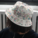 Beautiful Unicorn Alphabet - Personalized Kid Bucket Hat