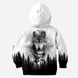 Wolf And Forest - Personalized Wolf Hoodie and Leggings