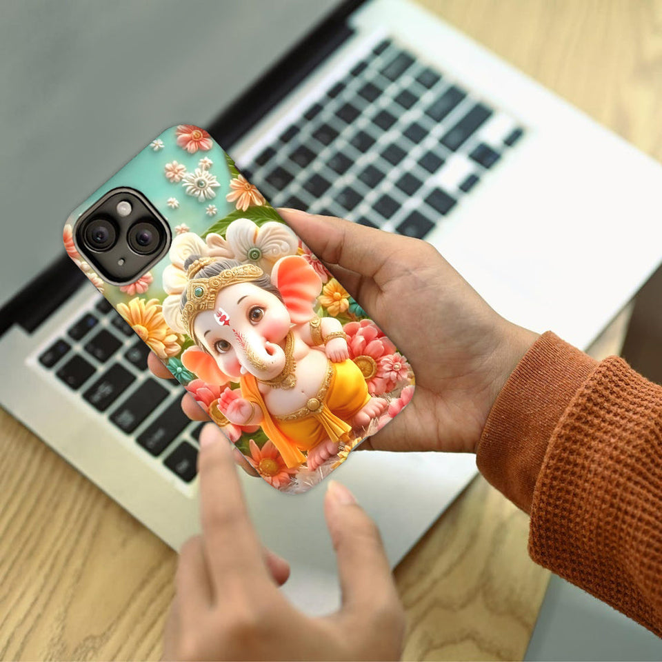 Coque de téléphone Ganesha - Impression intégrale hindoue