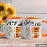 Dieu dit que je suis - Mug chrétien personnalisé