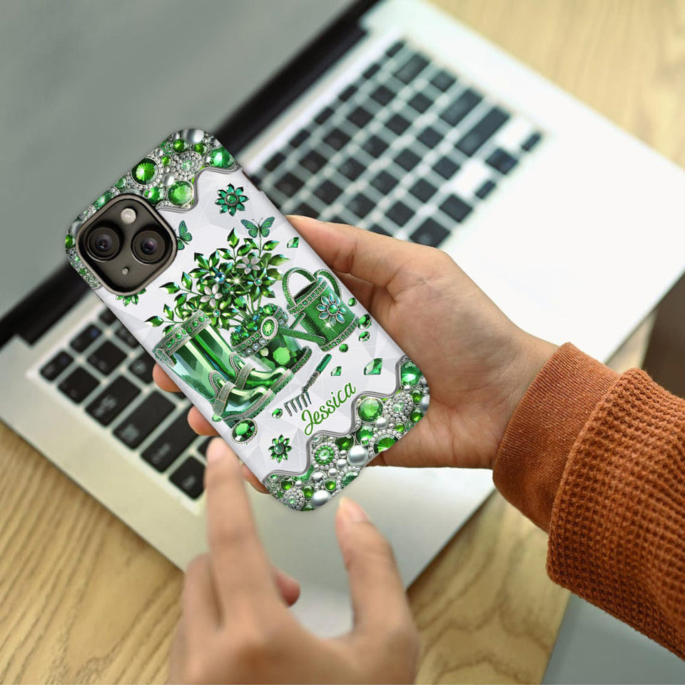 Just A Girl Who Loves Gardening - Personalized Gardening Full Print Phone Case