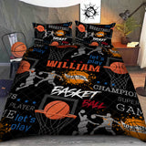 Basketball Lover - Personalized Basketball Quilt Set