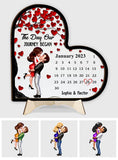 The Day Our Story Began - Personalized Couple 2 Layered Wood Sign / Wood Plaque