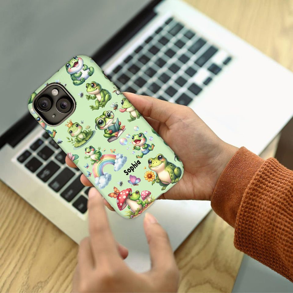 Just A Girl Who Loves Frogs - Personalized Frog Full Print Phone Case