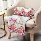 Just A Girl Who Loves Flamingos - Personalized Flamingo Blanket