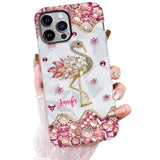 Just A Girl Who Loves Flamingos - Personalized Flamingo Full Print Phone Case