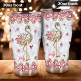 Just A Girl Who Loves Flamingos - Personalized Flamingo Tumbler