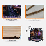 Mysterious Witch Room - Personalized Witch Custom Shaped Wood Sign
