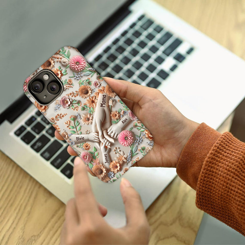 Hold Our Hands - Personalized Mother Full Print Phone Case