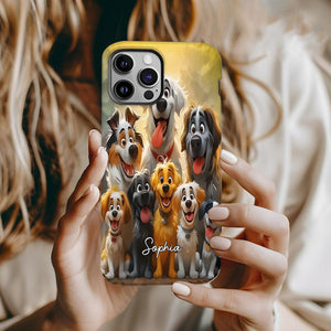 Just A Girl Who Loves Dogs - Personalized Dog Full Print Phone Case