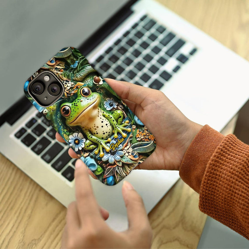 Love Frogs - Personalized Frog Full Print Phone Case