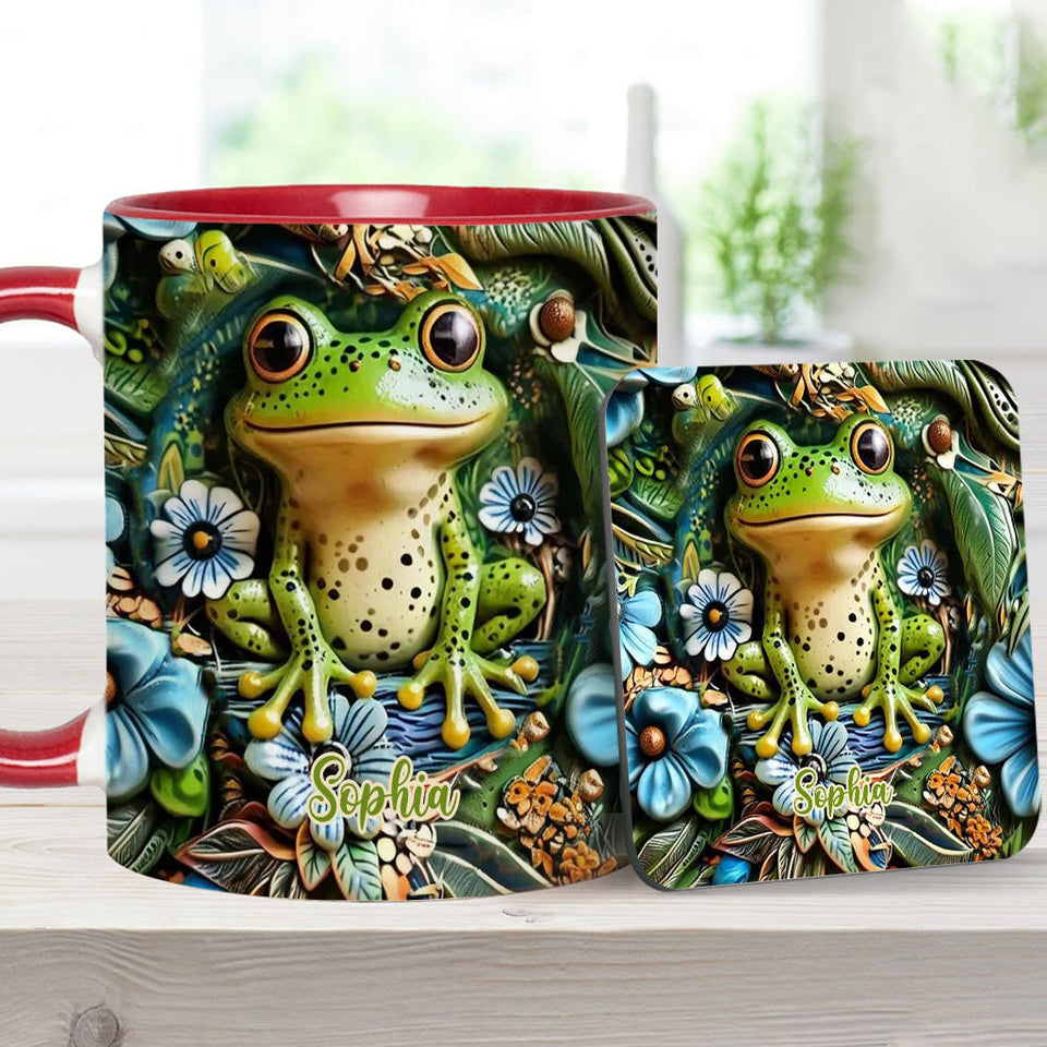 Love Frogs - Personalized Frog Accent Mug