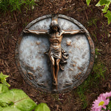 Begins With Christ - Christian Round Shaped Stone