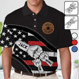 Wolf Pack - Personalized Father Polo Shirt