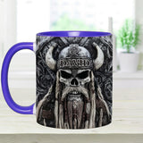 Vikings Skull - Personalized Viking Accent Mug