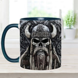 Vikings Skull - Personalized Viking Accent Mug
