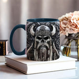 Vikings Skull - Personalized Viking Accent Mug