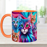 Crazy Cat Lady - Personalized Cat Accent Mug