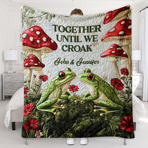 Together Until We Croak - Personalized Frog Blanket