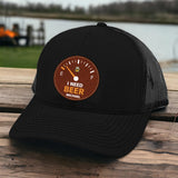 I Need Beer - Personalized Beer Leather Patch Hat