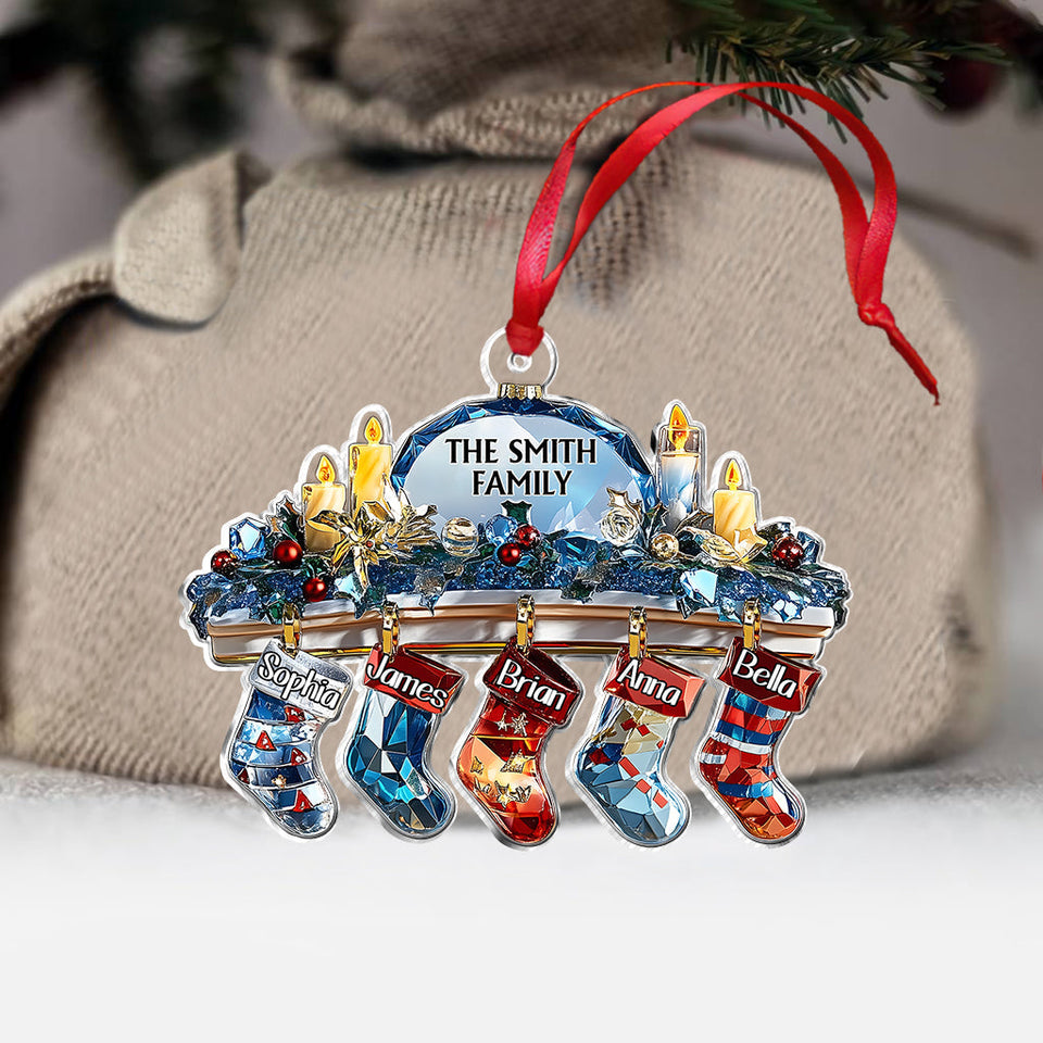 Crystal Family - Personalized Family Ornament