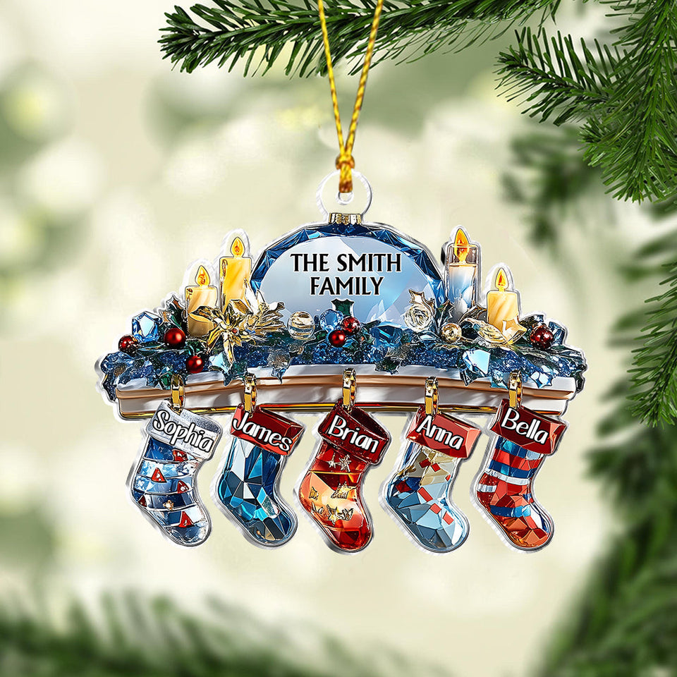 Crystal Family - Personalized Family Ornament
