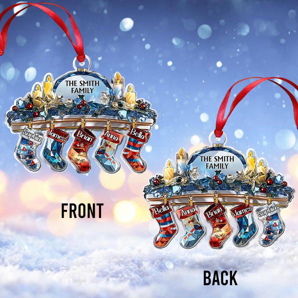 Crystal Family - Personalized Family Ornament