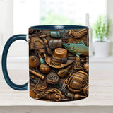 Fishing Life - Personalized Fishing Accent Mug