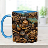 Fishing Life - Personalized Fishing Accent Mug