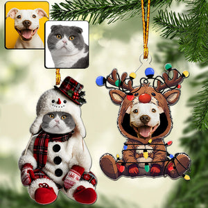 This Is How My Kids Look Like - Personalized Cat Custom Shaped Ornament