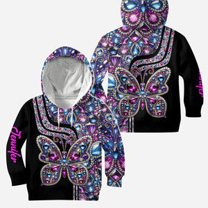 Beautiful Butterfly - Personalized Butterfly Hoodie and Leggings