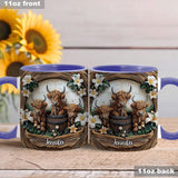 Love Highland Cows - Personalized Accent Mug