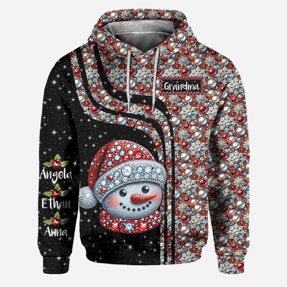 Grandma Snowman - Personalized Grandma Hoodie and Leggings