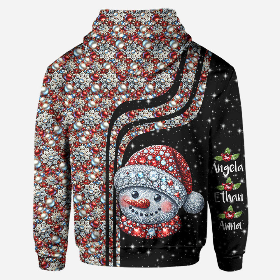 Grandma Snowman - Personalized Grandma Hoodie and Leggings